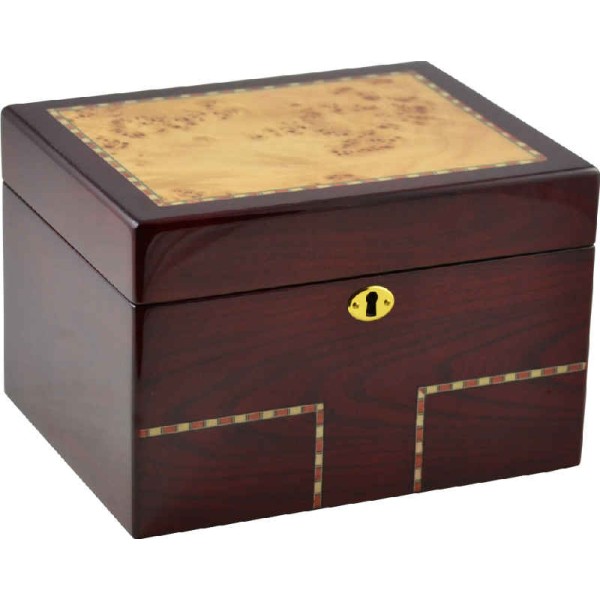 Burl Wood Cremation Urn Box