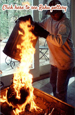 raku pottery urn