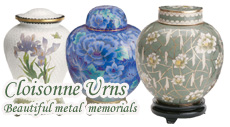 cloisonne urns