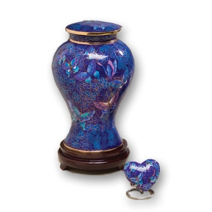 butterfly cremation urn