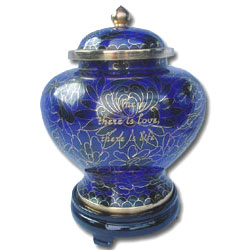 blue companion urn