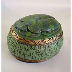 Green Scarab Urn