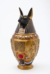 anubis egyptian urn