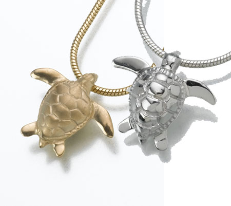 turtle urn pendant