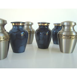 blue family keepsake urns