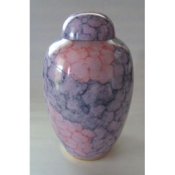 purple cremation urn