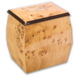 Blonde Burl Cremation Urn